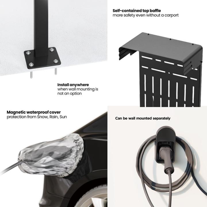 Produktbild Maclean EV PHEV Outdoor Car Charger Stand MCE456