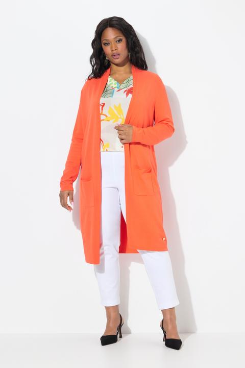 Actual product image Ulla Popken Longline Open Shape Cardigan (56)