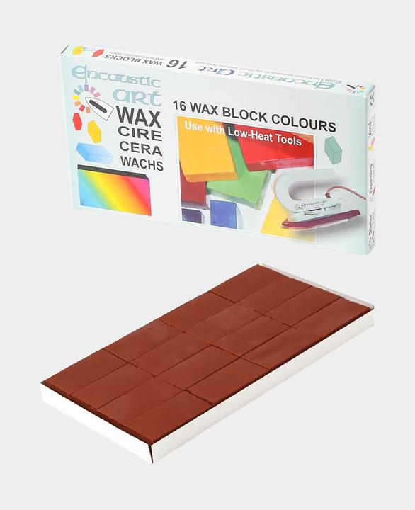 Hobbyring Encaustic blocs de cire, set de 16, jaune ocre