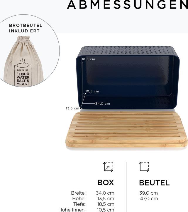 Actual product image Lars Nysøm Brotkasten mit Schneidebrett Glaede