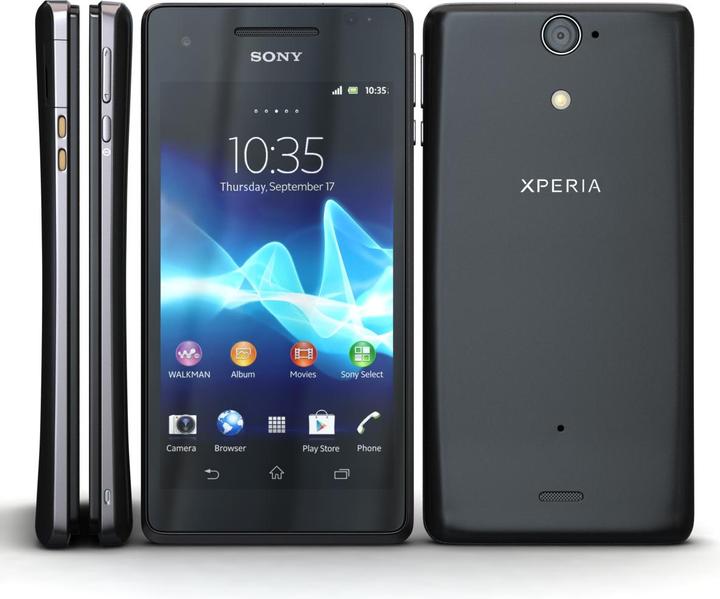 Actual product image Sony Xperia V (8 GB, Black, 4.30", 4G)