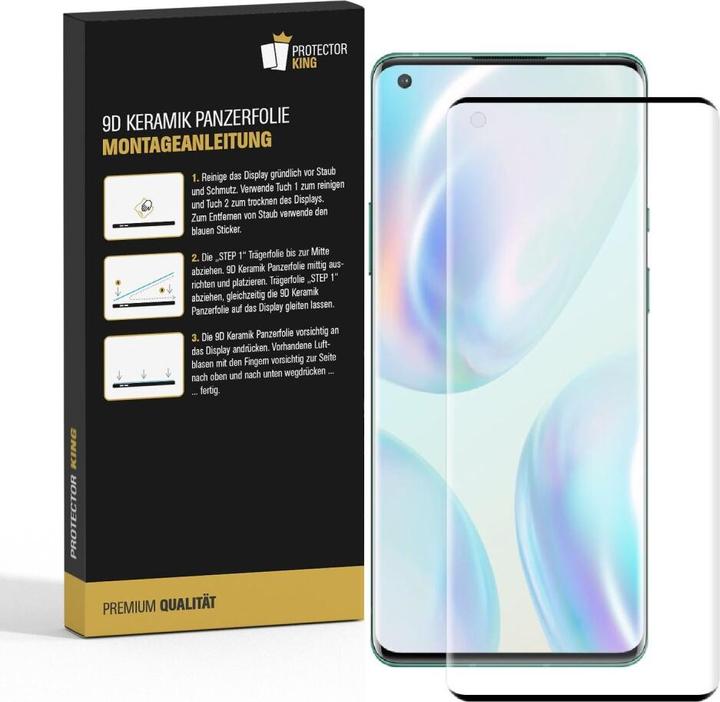 Produktbild Protectorking 2x Ceramic-Glass Full Cover HD Klar (2 Stück, OnePlus 8 Pro)