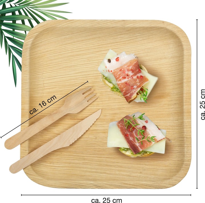 Produktbild Moritz & Moritz Palmblattgeschirr (25 x)