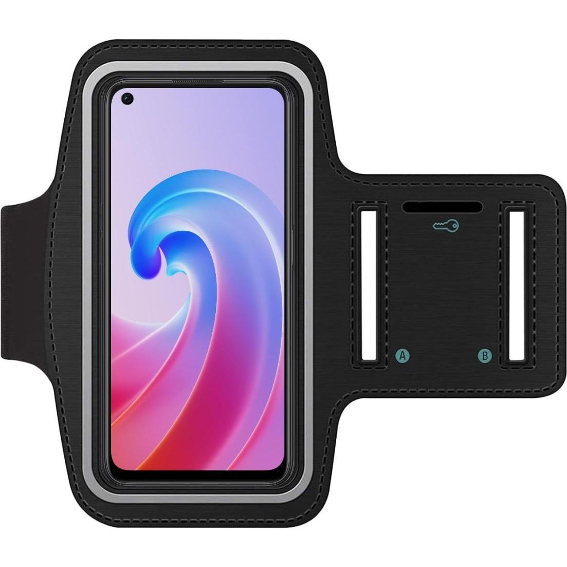 SmartFitness Oppo A96 Handy Sport Armband, Smartphone Sportarmband, Schwarz