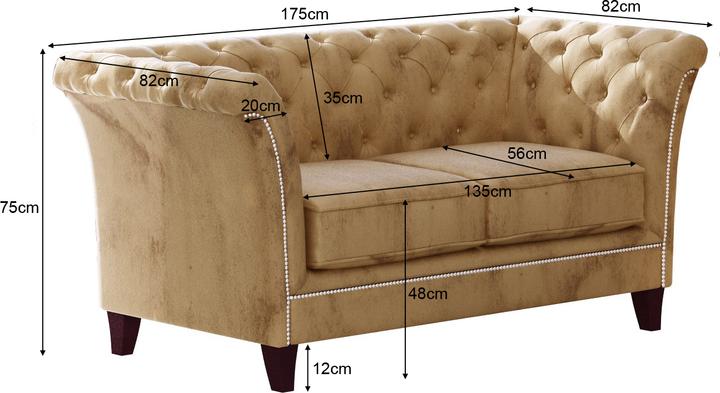 Actual product image Ropez Derby (3-seater, Upholstery set, 2 person sofa, 1-seater)