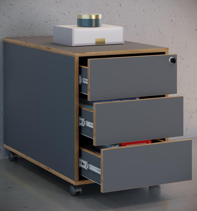 Produktbild VCM Büro Rollcontainer Salia 3 Schublade (50 x 39 x 70 cm)