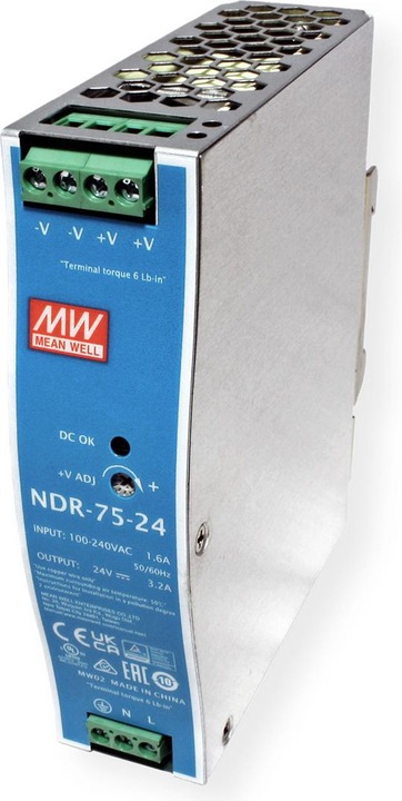 Image du produit MeanWell Bloc d'alimentation pour rail DIN (DINRail)