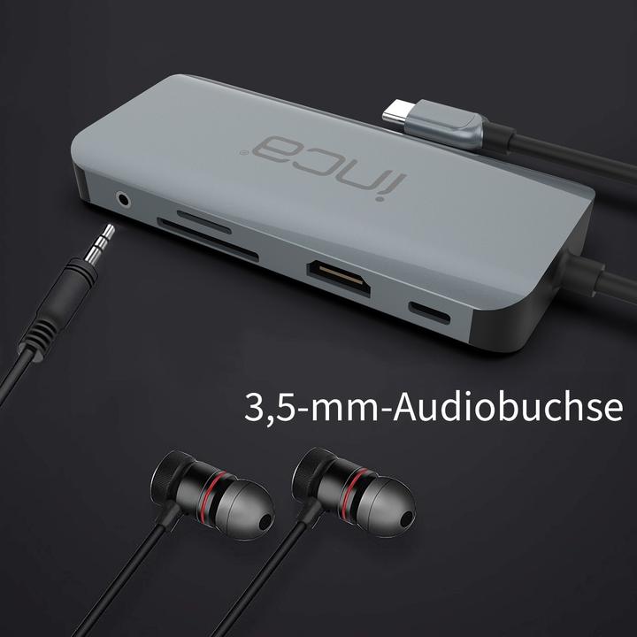 Immagine prodotto Inca Adapter ITPC-10TX USB-C 9-in-1 (USB-C, 9 porte)