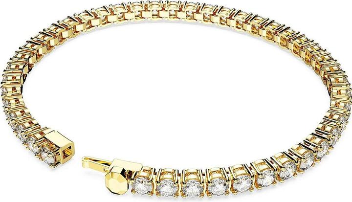 Immagine prodotto Swarovski Bracciale Tennis Matrix in oro bianco taglio rotondo (16.50 cm, Metallo Swarovski)