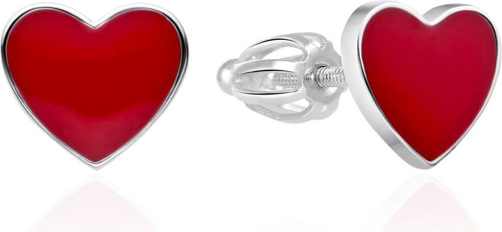 Immagine prodotto Agato - Silver stud earrings Hearts AGT-E125S (Argento)