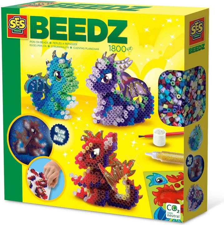 Actual product image Ses Iron on beads - Dragons