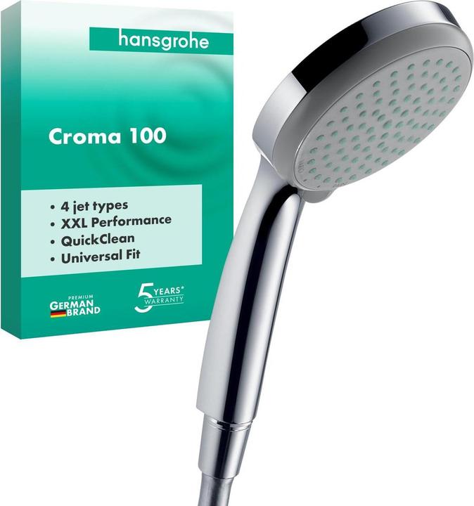 Actual product image hansgrohe Croma 100 Vario (4 Beam types, 18 l/min)