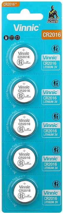 Produktbild Vinnic CR2016 5BL (Lithiumbatterie) (CR2016)
