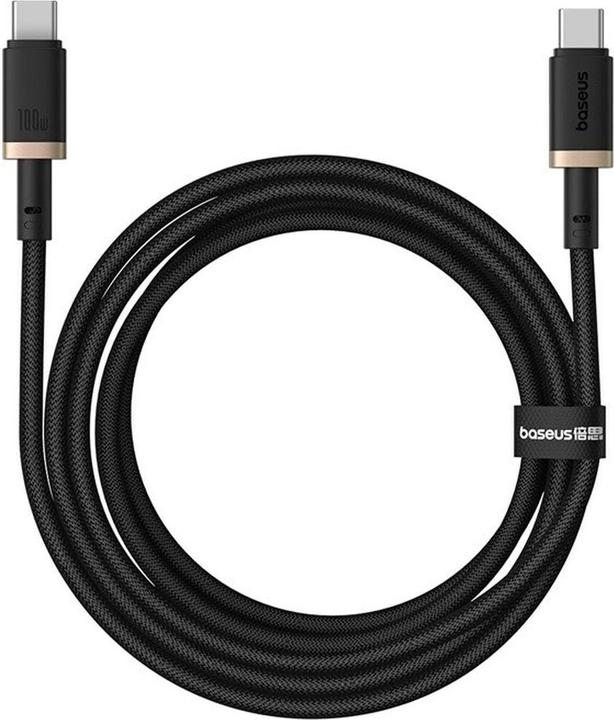 Immagine prodotto Baseus Dura Cavo di ricarica rapida da Tipo C a Tipo C 100 W da 2 m nero oro (2 m, USB 2.0, 100 W)