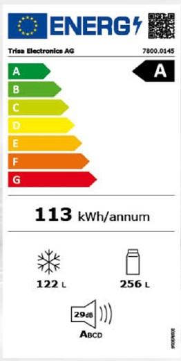 Etichetta energetica Trisa Kombi Kühlschrank 378 (378 l)