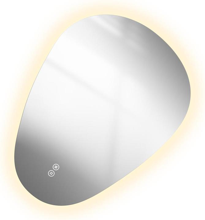 Produktbild Emke Badspiegel mit Beleuchtung, LED, 60x45 cm, Touch-Schalter, dimmbar, 3 Lichtfarben, IP44 (60 x 45 cm)