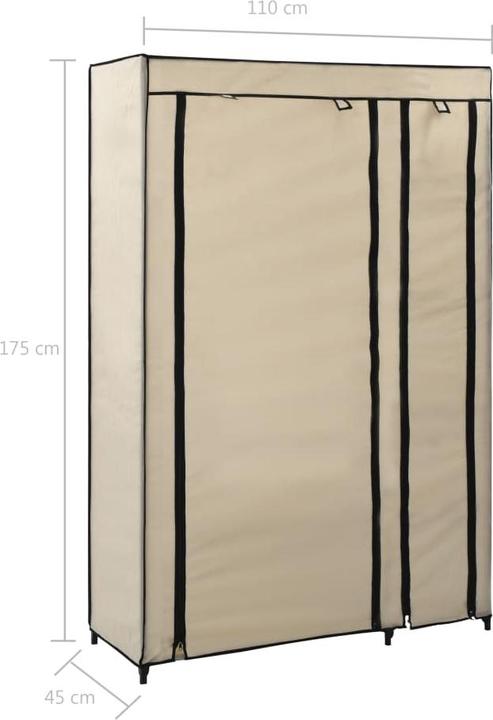 Image du produit vidaXL Aideen (110 x 45 x 175 cm)