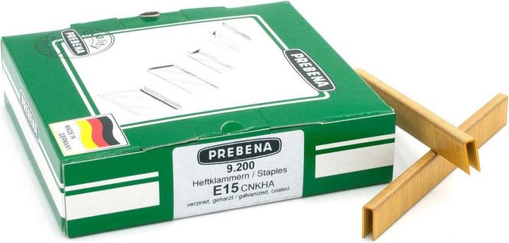 Actual product image Prebena Staples galvanised resinated15 mm