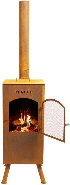 Image du produit Bonfeu BonCarr QLP Roest Tuinhaard - L 35 x B 35 x H 153 cm - Cortenstaal - bruin - Tuinhaard - Terrasverwa