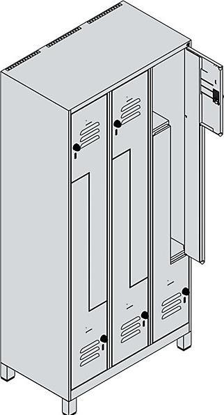 Actual product image C+P Z-locker Classic PLUS (90 cm, 195 cm)