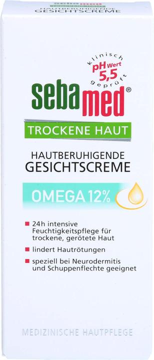 Produktbild Sebamed Trockene Haut Omega 12% Gesichtscreme, 50 ml CRE (50 ml, 24h Creme)