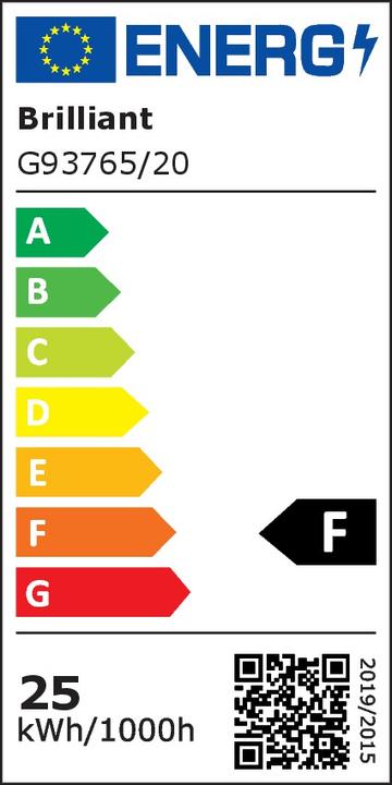 Energy Label Brilliant Cembalo LED 30W DE 7 Deckenleuchte, 7-flammig (2900 lm)