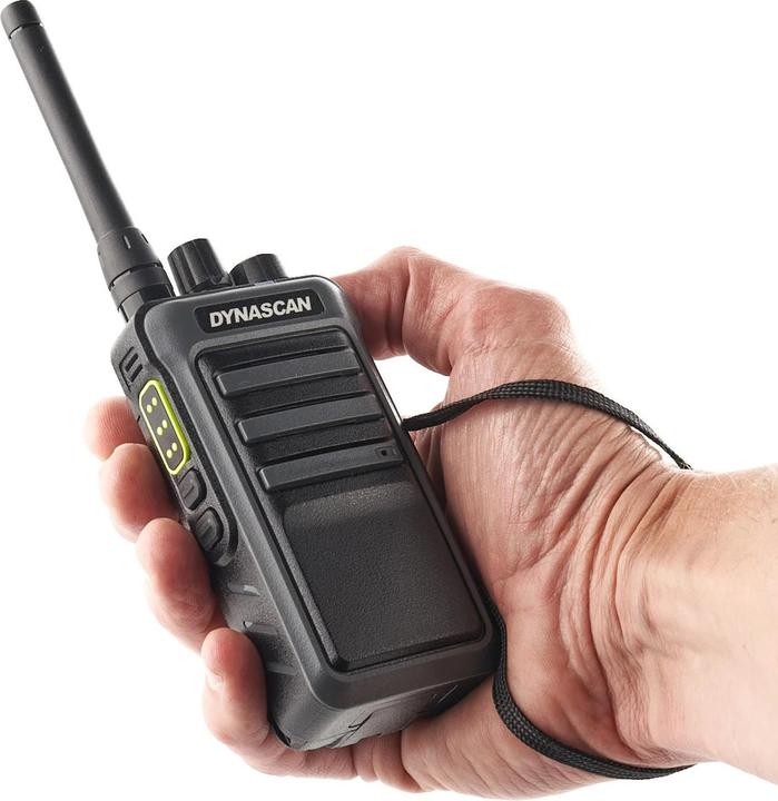 Produktbild Dynascan Radio PMR 446 tragbares PNI, 446 MHz, 8 CH, VOX, Scrambler, 1750 mAh, verstecktes Display