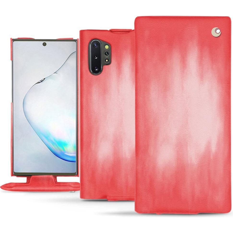 Noreve Lederschutzhülle vertikal (Samsung Galaxy Note 10+), Smartphone Hülle, Rosa
