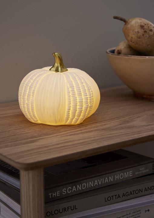 Image du produit Star Trading Keramik Dekoration Kürbis 14 cm, Weiss