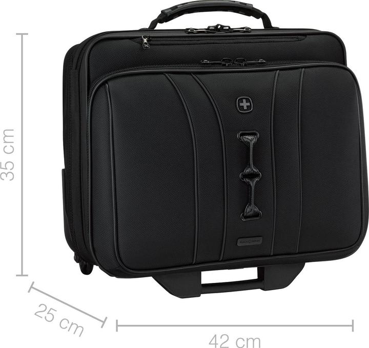Wenger Legacy Black Series 15.6" Trolley-Laptop-Tasche mit Tablet-Fach - schwarz