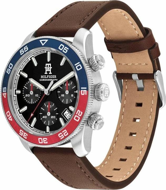 Productafbeelding Tommy Hilfiger TH85 Chronograph Herrenuhr 1792166 + BOX (Analoog horloge, Chronograaf, 41 mm)