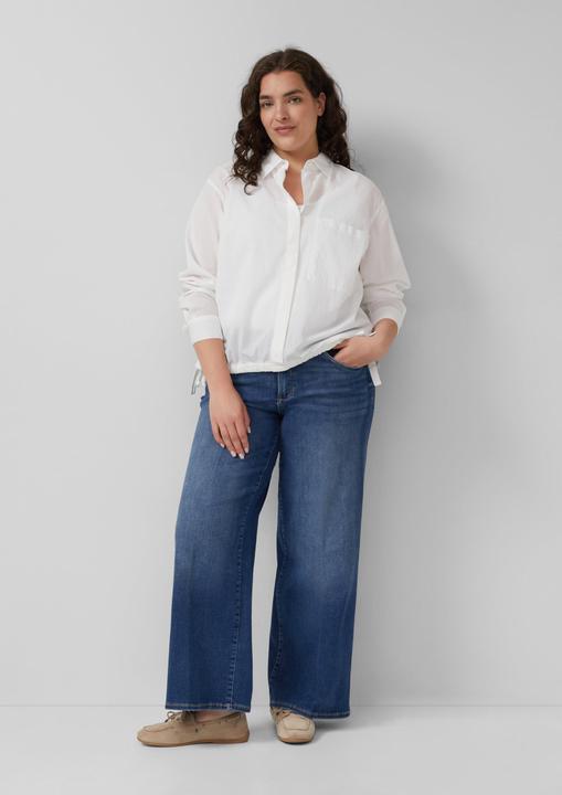 Immagine prodotto s.Oliver Bluse Leichte Hemdbluse aus Baumwollvoile mit Schleifendetail (52)