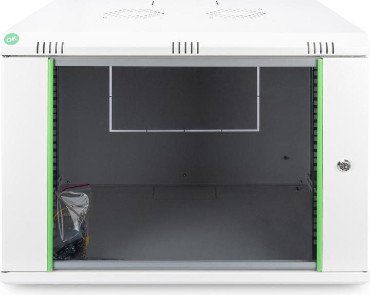 Actual product image Digitus 48.3cm 19inch wall cabinet 9HE SoHoline RAL7035 grey without shelf 505mmx600mmx450mm (9 RU, 19 inch rack)