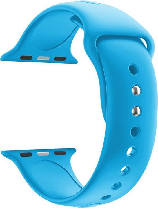 Actual product image Hermex Apple Watch 40mm / 38mm silicone strap S/M BLUE (38 mm, 40 mm, Silicone)