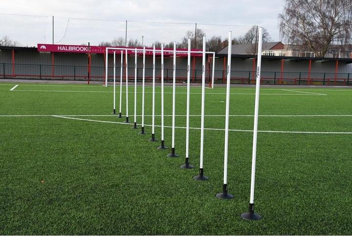 Precision Präzisionsbegrenzungspfähle (12er-Satz) Weiss