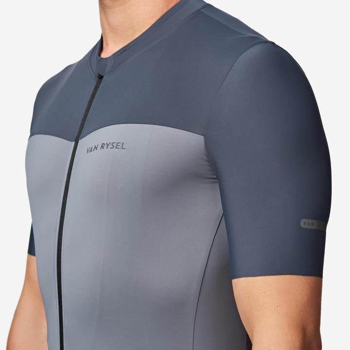 Produktbild Van rysel Rennrad Fahrradtrikot Sommer kurzarm Herren Slimfit Endurance 2 grau (L)