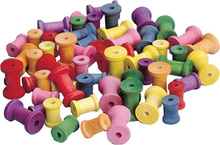 Productafbeelding Colorations Gekleurde houten klossen, set van 50