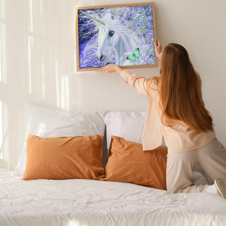Actual product image Diamond Dotz Diamond Painting Einhorn Lilien