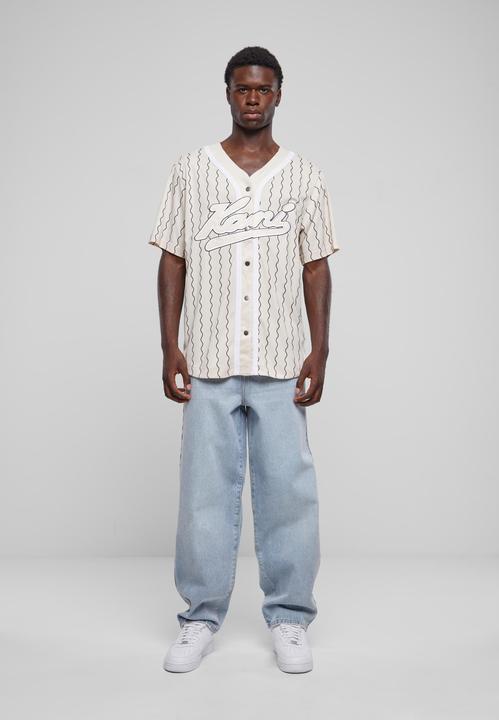 Produktbild Karl Kani KM233-014-1 KK Varsity Ziczac Pinstripe Baseball Shirt (M)