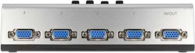 Actual product image Delock Switch VGA 4 port manual bidirectional