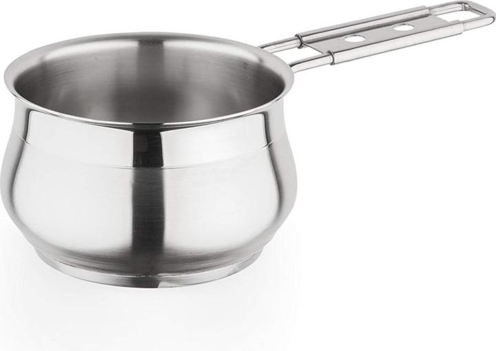 Actual product image Barazzoni Belly 1810 stainless steel battery steel 5 pieces 5 pieces (Pot, Stainless steel)