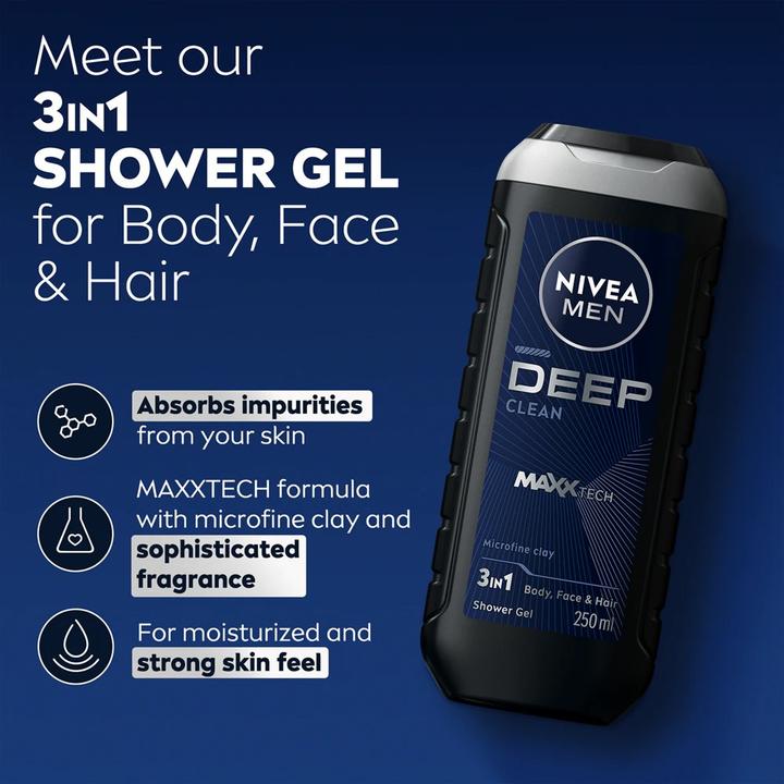 Actual product image NIVEA MEN Men Deep Clean (250 ml)