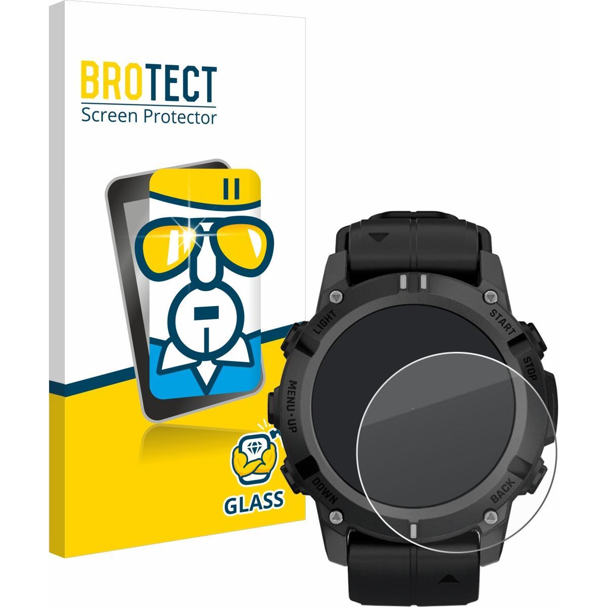 BROTECT Panzerglas Displayschutz 9H Schutzglas Glas Klar Transparent, Smartwatch Schutzfolie, Transparent