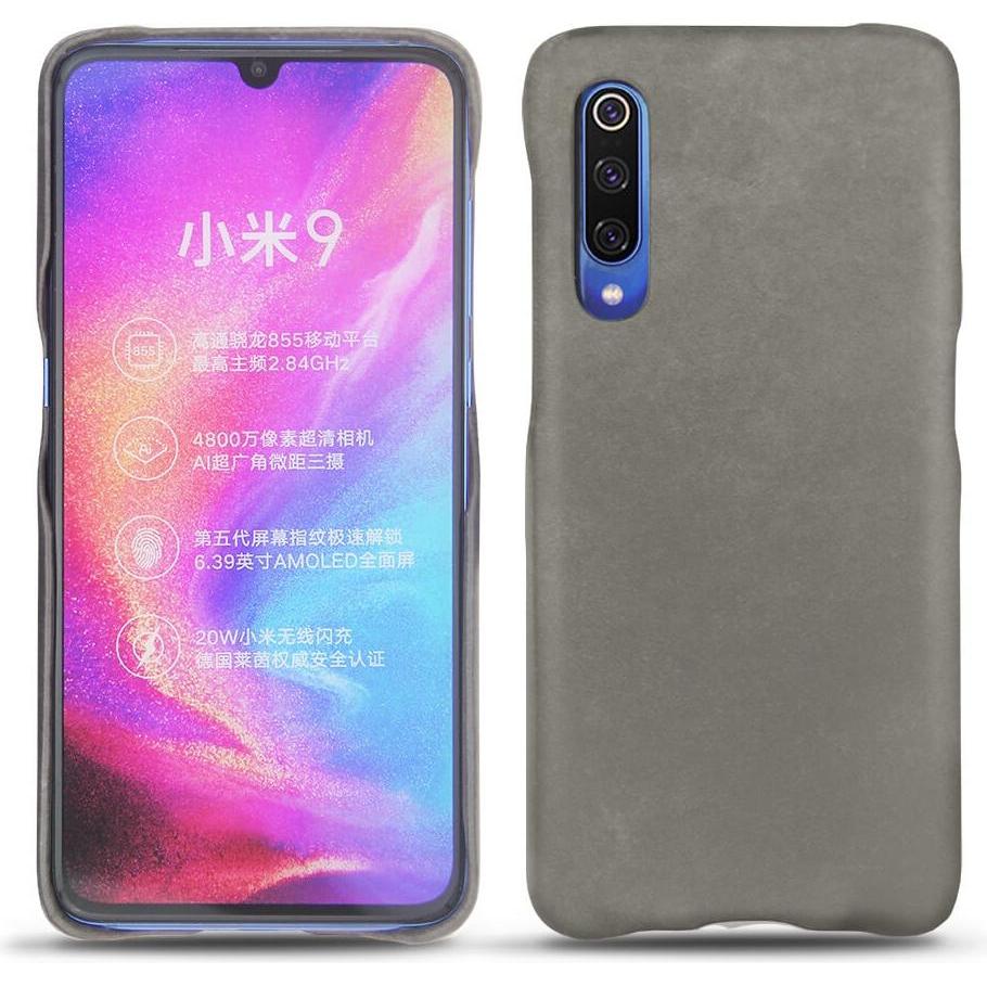 Noreve Lederschutzhülle (Xiaomi Mi 9), Smartphone Hülle, Grau