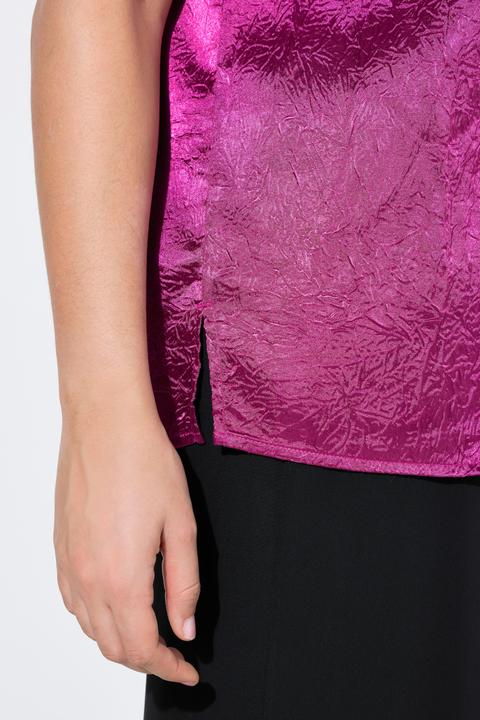 Immagine prodotto Ulla Popken Top blusa dal taglio svasato, con scollo a girocollo e maniche a coppa (44)