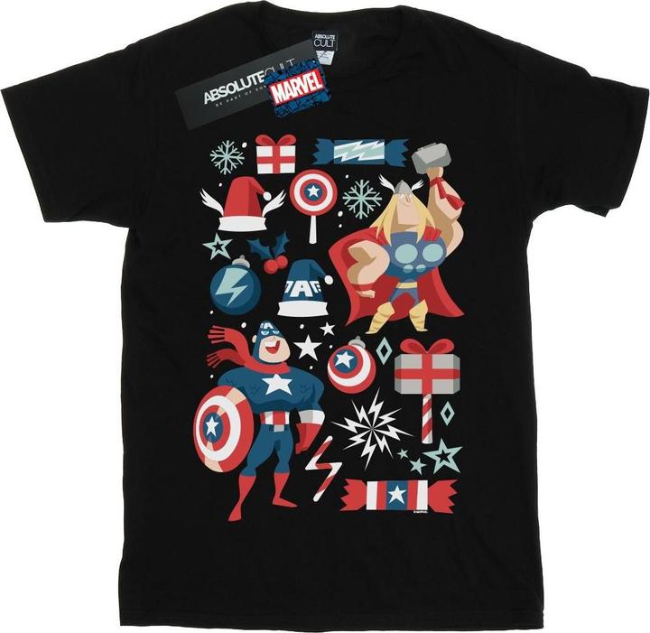 Produktbild Thor And Captain America Christmas Day TShirt Jungen (104)