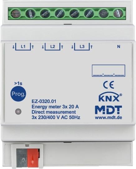 Image du produit MDT EZ-0320.01 Compteur d'énergie triple 20 A