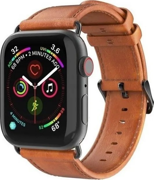 Actual product image Dux Ducis YA Strap (38 mm, 40 mm, 41 mm, Genuine leather, Apple Watch Series 1, Apple Watch Series 2, Apple Watch Series 3, Apple Watch Series 4, Apple Watch Series 5, Apple Watch Series 6, Apple Watch Series 7, Apple Watch Series 8, Apple Watch Series 9, Apple Watch SE)