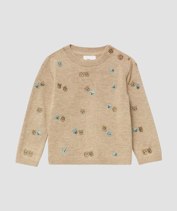 Image du produit s.Oliver Strickpullover Unisex Strickpulli mit Bärchenstickerei (68)