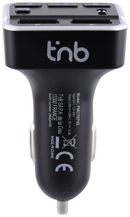Produktbild T'nB TNB FMCT07V2 3 in 1 Bluetooth FM transmitter